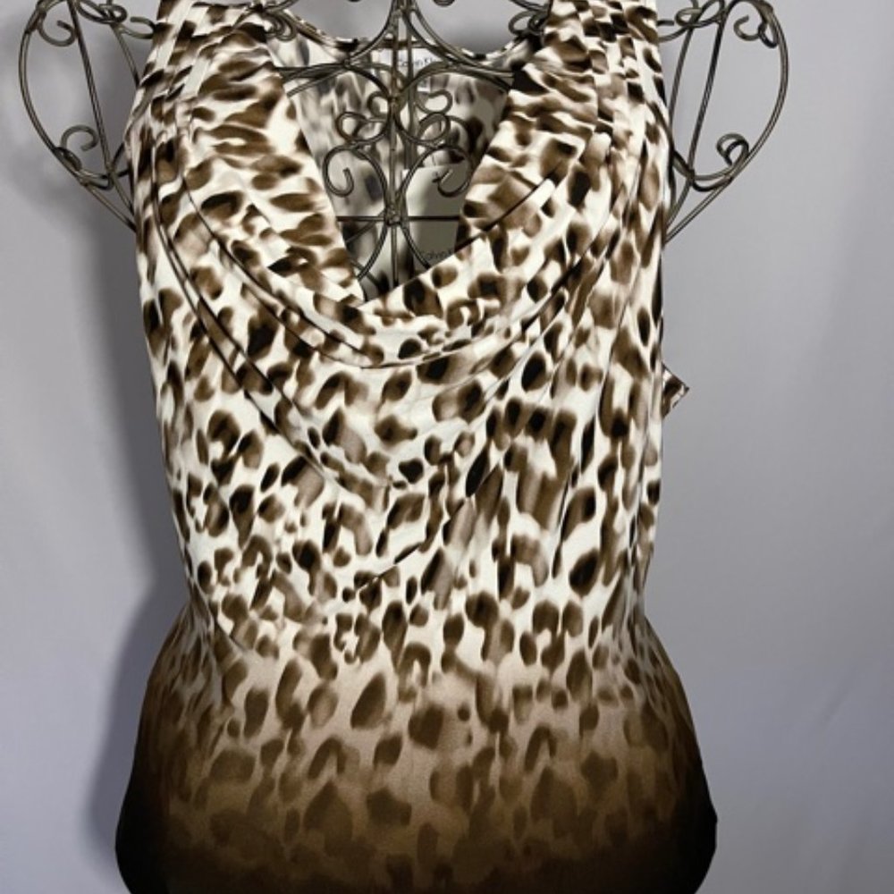 Calvin Klein Sleeveless Animal Print Top